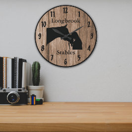 A Horses Love 4 Barnwood Styled Grote Klok