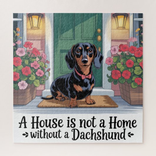 A House Is Not A Home Without A Dachshund Legpuzzel (Verticaal)
