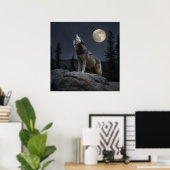 A Howling Wolf Poster (Thuiskantoor)