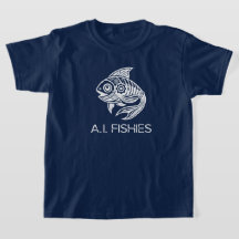 A.I. Fishies White Design Shirt