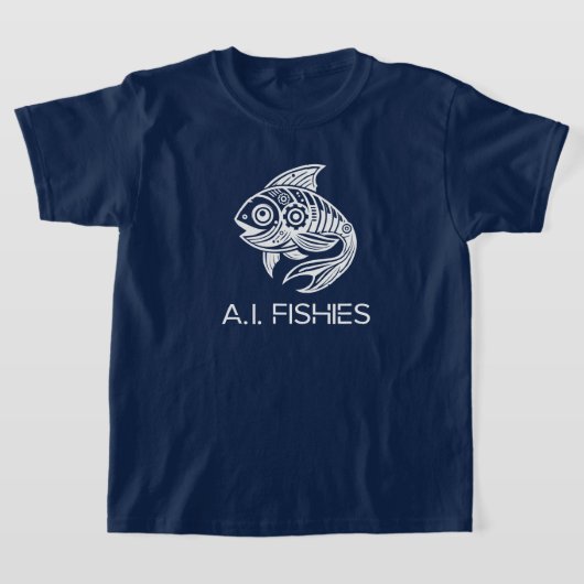 A.I. Fishies White Design Shirt (Laagn)