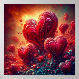 A.I. Hearts Collage Poster