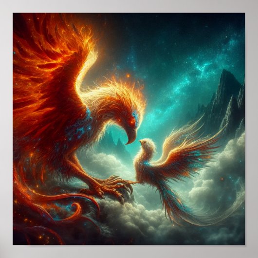 A.I. Moeder Phoenix en kind Poster (Voorkant)