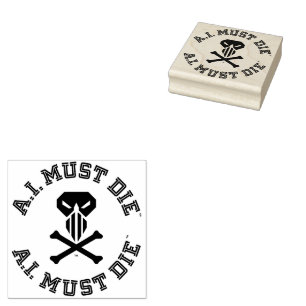 A.I. Must Die™ Logo (College Lettertype) Stempel