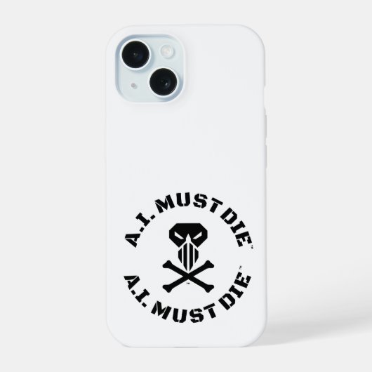A.I. Must Die™ Logo (Police militaire) coque iphon (Verso)