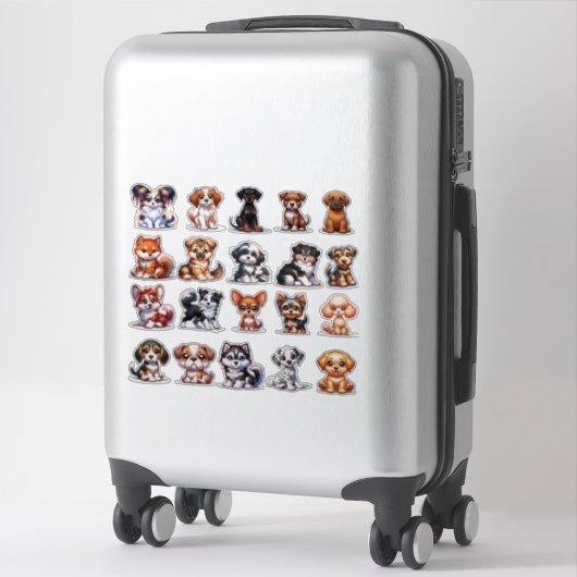 A.I. Stickers Chiot (Sur valise)