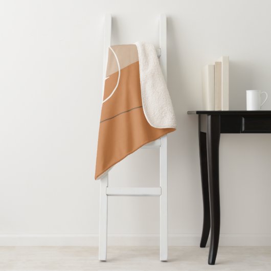 A - Initiaal Monogram A Abstract ontwerp Sherpa Deken (In situ)