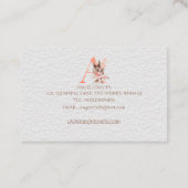 A Initial - Carte de visite recto verso (Dos)