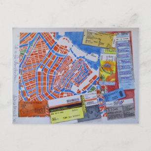 A is for Amsterdam postcard Briefkaart