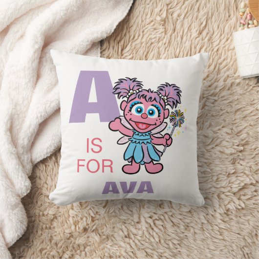 A is voor Abby Cadabby | Jouw namen toevoegen Kussen (Deken)