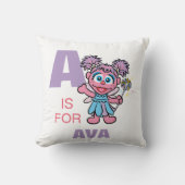 A is voor Abby Cadabby | Jouw namen toevoegen Kussen (Voorkant)