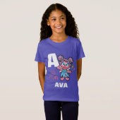 A is voor Abby Cadabby | Jouw namen toevoegen T-shirt (Voorkant volledig)