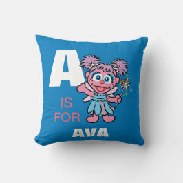 A is voor Abby Cadabby | Voeg je naam toe Kussen