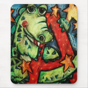 A is voor Alligator Muismat