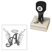 A is voor Angel Rubberstempel (Gestempeld)