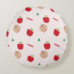 A is voor appel roze rond kussen