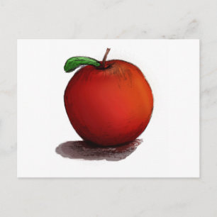 A is voor Apple Briefkaart