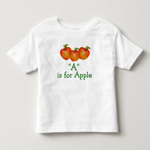 A is voor Apple Leer om Toddler T-Shirt te Spelen