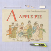 A is voor Apple Pie teruggezet bakcadeau Tissuepapier (Craft)