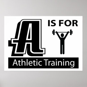 A is voor atletische opleiding poster