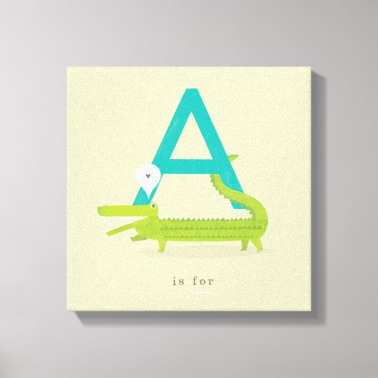 A is voor... canvas afdruk (Voorkant)