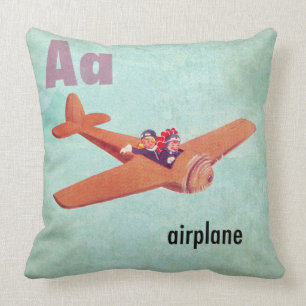 A is voor het vliegtuig kussen
