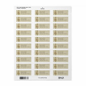A - Ivoor Elegance Monogram Etiket (Full Sheet)