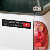 a&j broers youtube bumpersticker (Op Truck)
