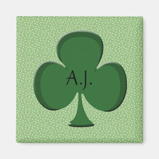 A.J. Shamrock Mon nom Magnet (Devant)