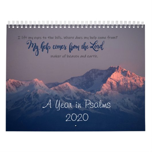 A jaar in Psalms-agenda Kalender (Hoes)