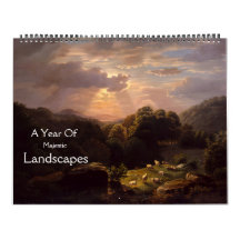 A Jaar van de kalender van de grote landschappen