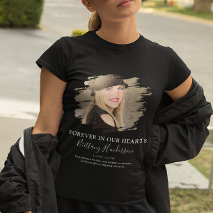 À jamais dans nos cœurs T-Shirt Mémorial Photo