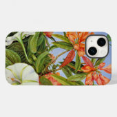 A Javan Rhododendrum en Ipomoea Case-Mate iPhone Case (Achterkant (horizontaal))