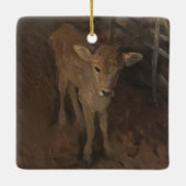 A Jersey Calf Keramisch Ornament (Achterkant)