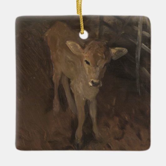 A Jersey Calf Keramisch Ornament (Voorkant)