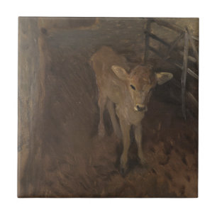 A Jersey Calf Tegeltje