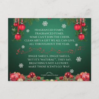A Jingle Bells Holiday Parody - Jingle Smells Briefkaart