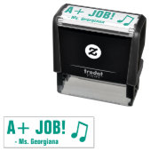 "A+ JOB!" aanmoedigen Educator Rubber Stamp Zelfinktende Stempel (In situ)