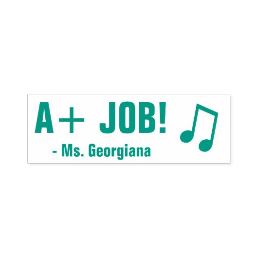 "A+ JOB!" aanmoedigen Educator Rubber Stamp Zelfinktende Stempel (Design)