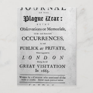 A Journal of the Plague Year, 1665 Briefkaart