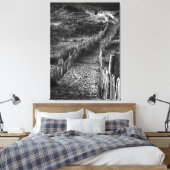 A Journey Made, beeldende kunst zwart-wit Canvas Afdruk (Insitu (Slaapkamer))