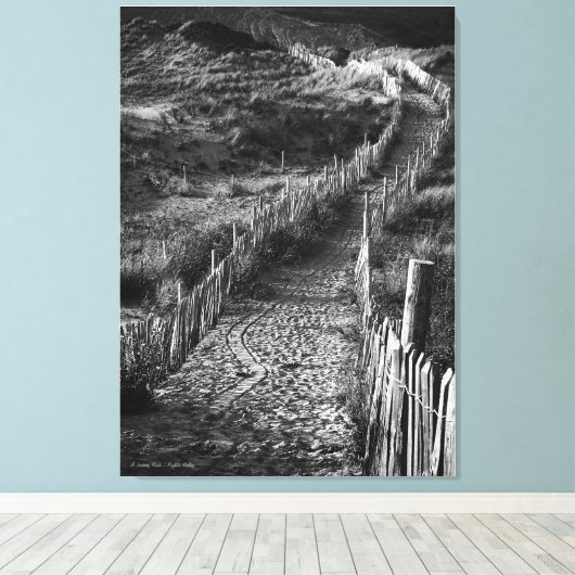 A Journey Made, beeldende kunst zwart-wit Canvas Afdruk (Insitu (Houten vloer))