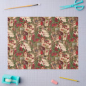 A Jumble of Victorian Holiday Postcards Tissuepapier (Craft)