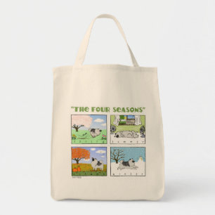 A Keeshond's Vier Seizoenen Tote Bag