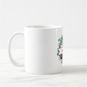 A! Kerst Monogram krans-patroon Koffiemok (Links)