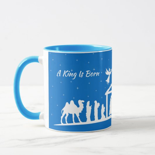 A King Is Born - Nativity Scene Mug (Gauche)