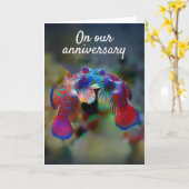 A KISS OR TWO ON OUR "ANNIVERSARY" KAART (Gele Bloem)