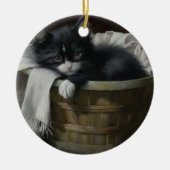 A Kittens Cozy Corner Keramisch Ornament (Voorkant)