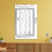 A Knife Trick Canvas Afdruk (Insitu (Woonkamer))