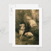 A Knight, c.1885 Briefkaart (Voorkant / Achterkant)